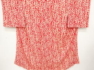 アンティーク　錦紗　菊・梅・楓模様長襦袢